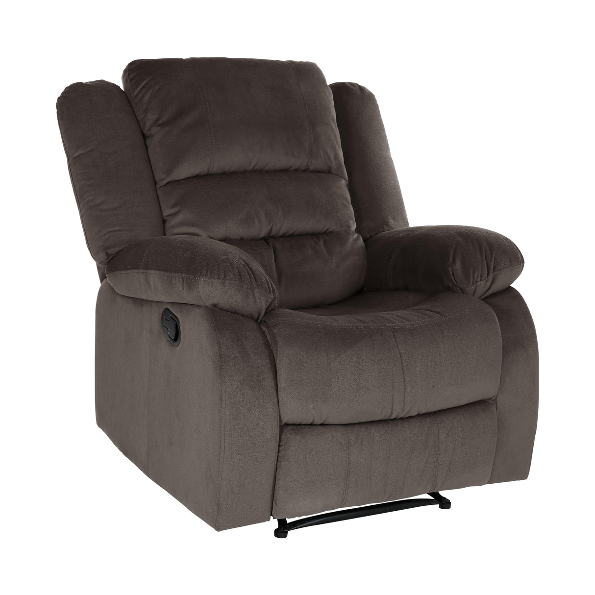 Jarita Chocolate Reclining Chair by Homelegance at Eve Furniture