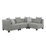 Jayilin Gray 4-Piece Modular Sectional by Homelegance at Eve Furniture