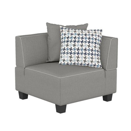 Jayilin Gray 4-Piece Modular Sectional by Homelegance at Eve Furniture