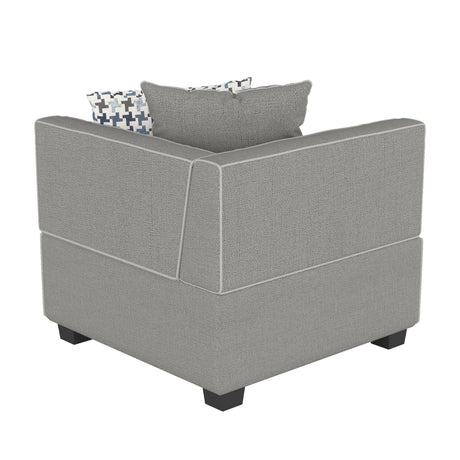 Jayilin Gray 4-Piece Modular Sectional by Homelegance at Eve Furniture