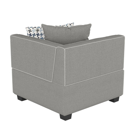 Jayilin Gray 5-Piece Modular Sectional by Homelegance at Eve Furniture