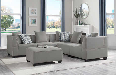 Jayilin Gray 5-Piece Modular Sectional by Homelegance at Eve Furniture