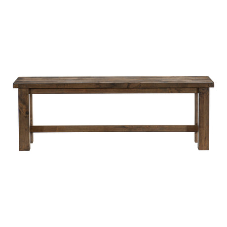 Jerrick Burnished Brown Dining Bench by Homelegance at Eve Furniture