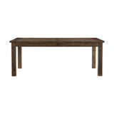 Jerrick Burnished Brown Dining Table by Homelegance at Eve Furniture