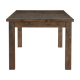 Jerrick Burnished Brown Dining Table by Homelegance at Eve Furniture