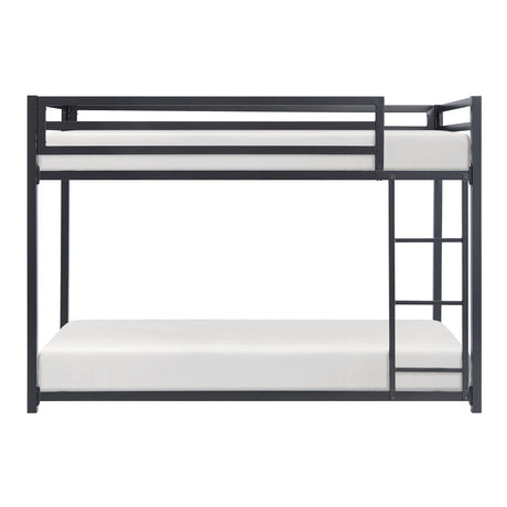 Jovie Black Metal Twin/Twin Bunk Bed by Homelegance at Eve Furniture