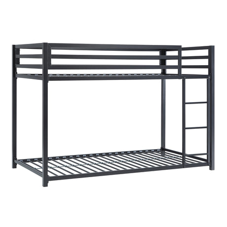 Jovie Black Metal Twin/Twin Bunk Bed by Homelegance at Eve Furniture
