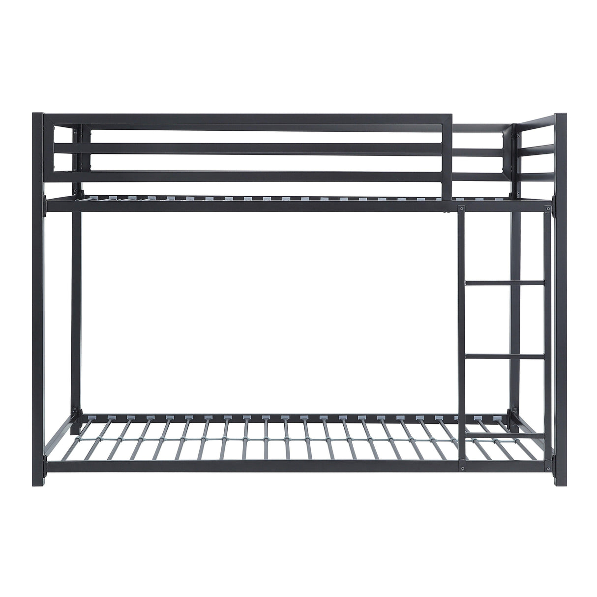 Jovie Black Metal Twin/Twin Bunk Bed by Homelegance at Eve Furniture