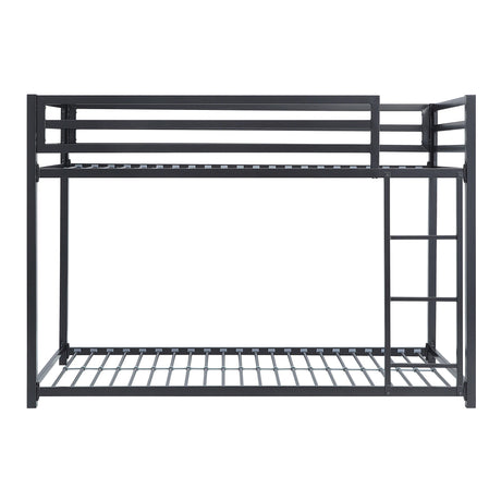 Jovie Black Metal Twin/Twin Bunk Bed by Homelegance at Eve Furniture