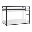 Jovie Black Metal Twin/Twin Bunk Bed by Homelegance at Eve Furniture