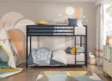 Jovie Black Metal Twin/Twin Bunk Bed by Homelegance at Eve Furniture