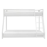 Jovie White Metal Twin/Full Bunk Bed by Homelegance at Eve Furniture