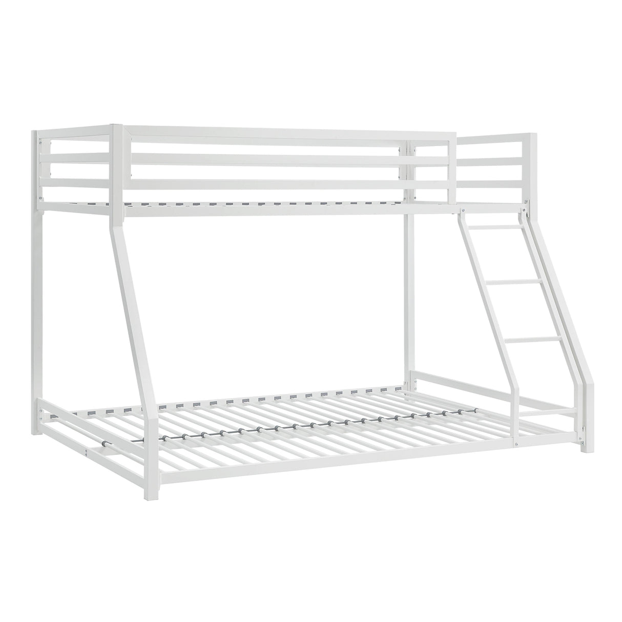 Jovie White Metal Twin/Full Bunk Bed by Homelegance at Eve Furniture