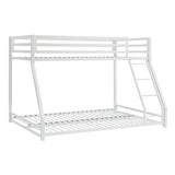 Jovie White Metal Twin/Full Bunk Bed by Homelegance at Eve Furniture