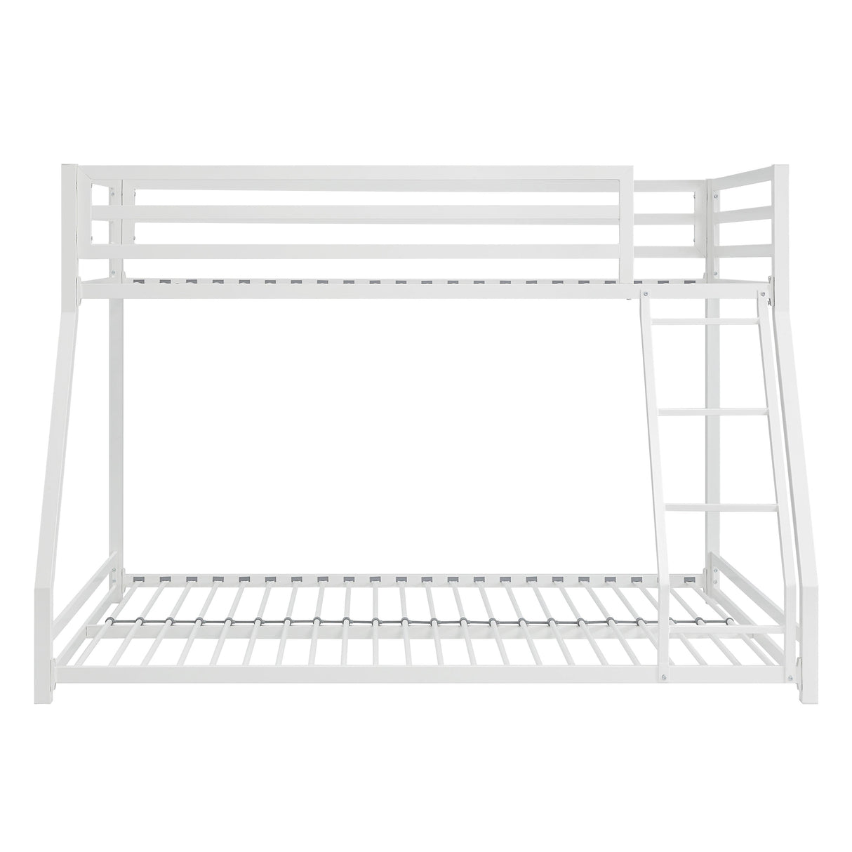 Jovie White Metal Twin/Full Bunk Bed by Homelegance at Eve Furniture