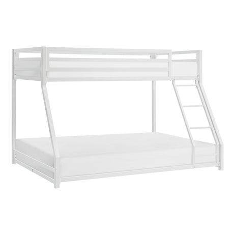 Jovie White Metal Twin/Full Bunk Bed by Homelegance at Eve Furniture