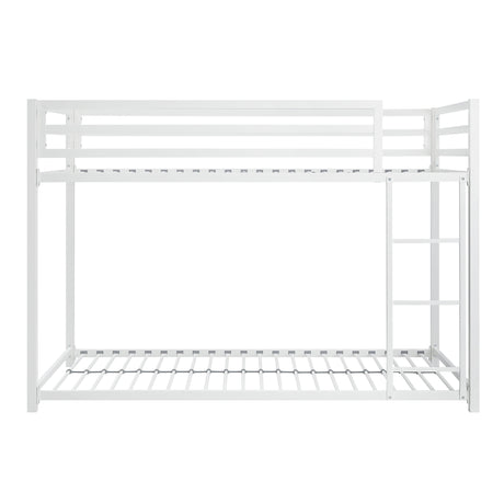 Jovie White Metal Twin/Twin Bunk Bed by Homelegance at Eve Furniture