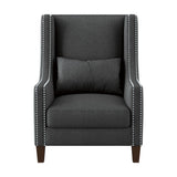 Keller Dark Gray Accent Chair by Homelegance at Eve Furniture