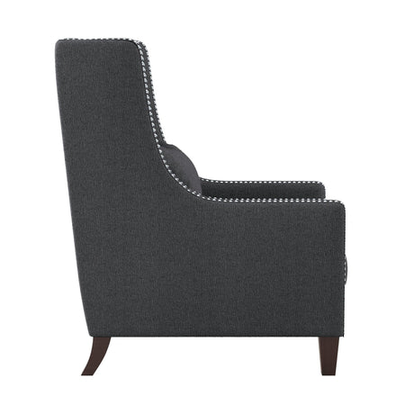 Keller Dark Gray Accent Chair by Homelegance at Eve Furniture