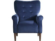 Kyrie Blue Velvet Accent Chair by Homelegance at Eve Furniture