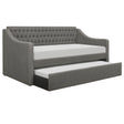Labelle Gray Twin Daybed with Trundle by Homelegance at Eve Furniture