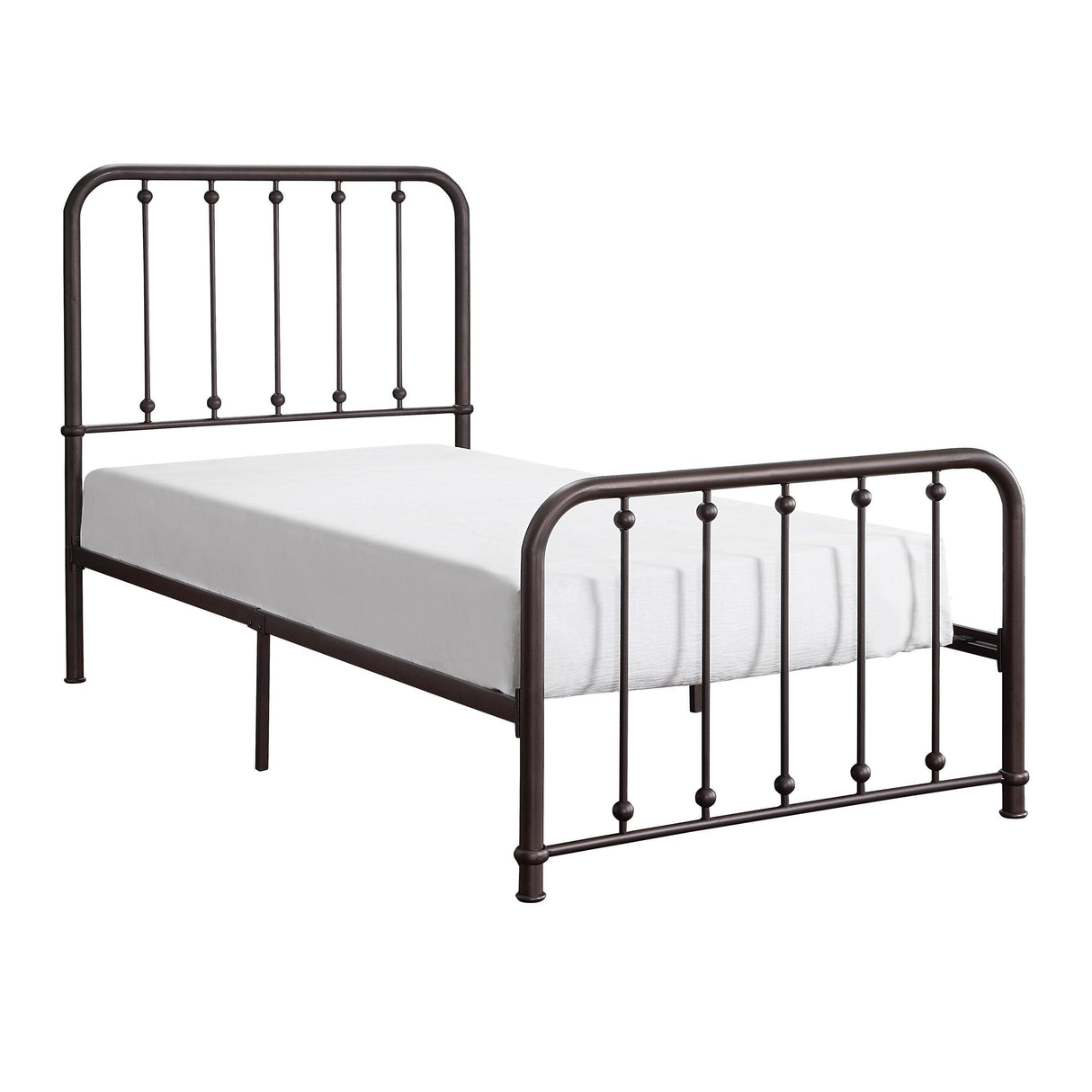Larkspur Antique Bronze Twin Metal Platform Bed by Homelegance at Eve Furniture