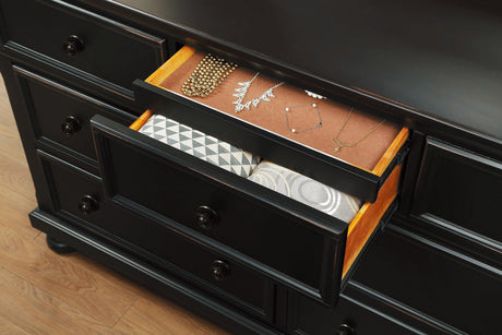 Laurelin Black Dresser by Homelegance at Eve Furniture