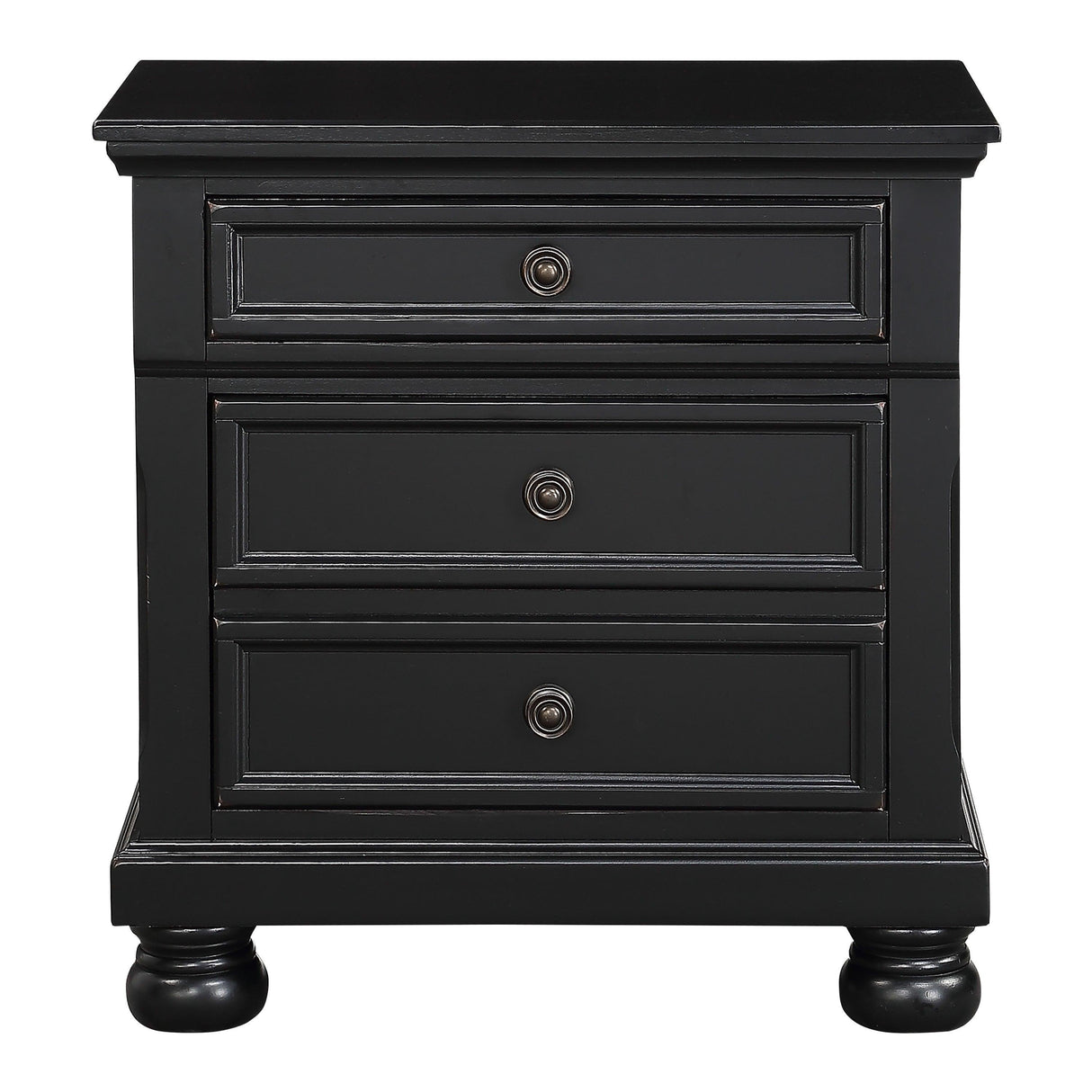 Laurelin Black Nightstand by Homelegance at Eve Furniture