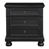 Laurelin Black Nightstand by Homelegance at Eve Furniture