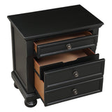 Laurelin Black Nightstand by Homelegance at Eve Furniture