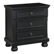 Laurelin Black Nightstand by Homelegance at Eve Furniture