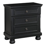 Laurelin Black Nightstand by Homelegance at Eve Furniture