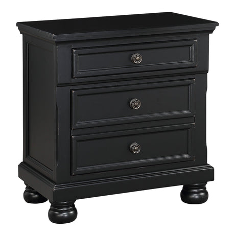 Laurelin Black Sleigh Storage Platform Bedroom Set by Homelegance at Eve Furniture