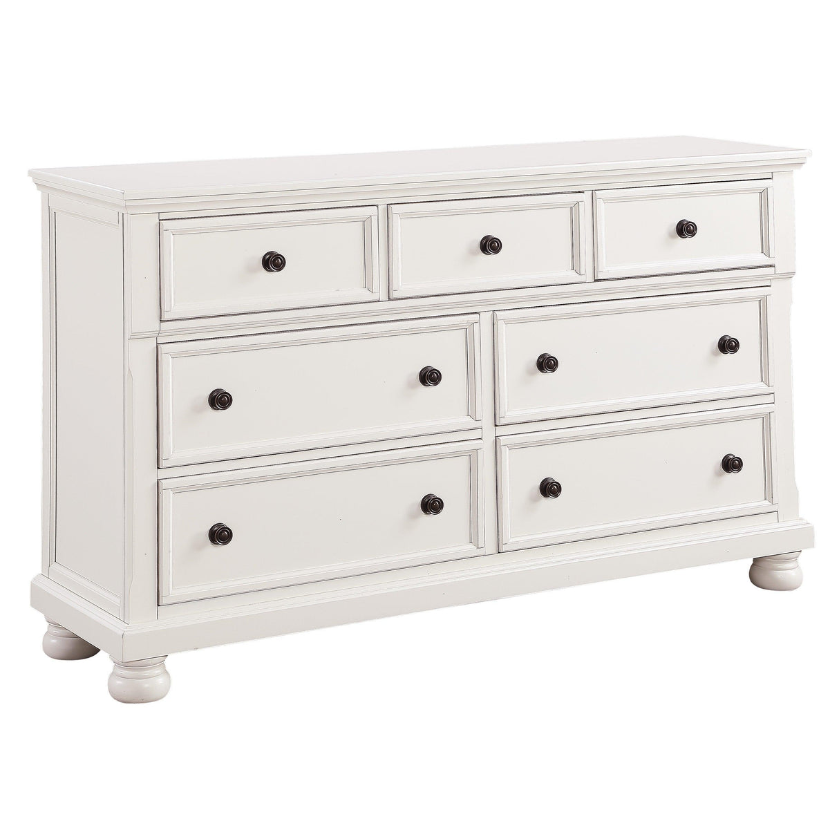Laurelin White Dresser by Homelegance at Eve Furniture