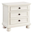 Laurelin White Nightstand by Homelegance at Eve Furniture
