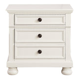 Laurelin White Nightstand by Homelegance at Eve Furniture