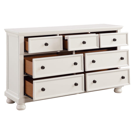 Laurelin White Sleigh Storage Platform Bedroom Set by Homelegance at Eve Furniture