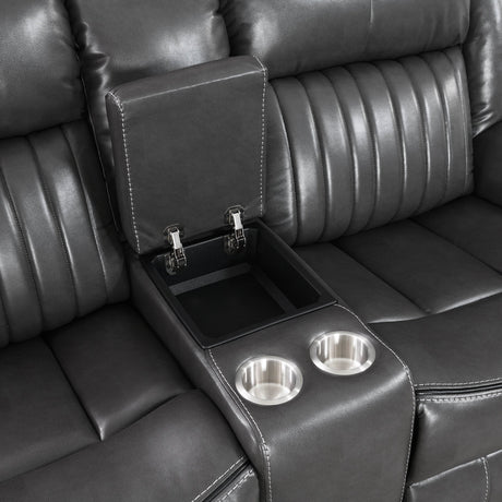 Lavon Grey Reclining Living Room Set by New Era Innovations at Eve Furniture