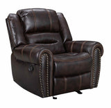 Brown Leather Loveseat Recliner