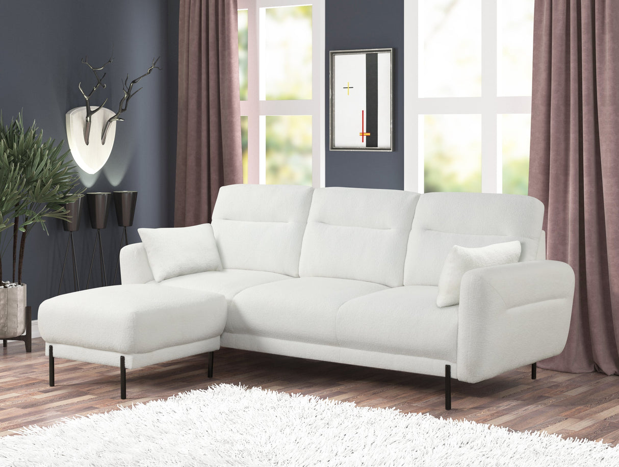 Lily Fur Reversible Sectional