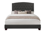 Linda Dark Gray Full Upholstered Bed by Homelegance at Eve Furniture