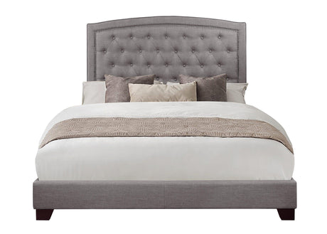 Linda Gray Full Upholstered Bed by Homelegance at Eve Furniture