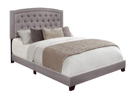 Linda Gray Full Upholstered Bed by Homelegance at Eve Furniture