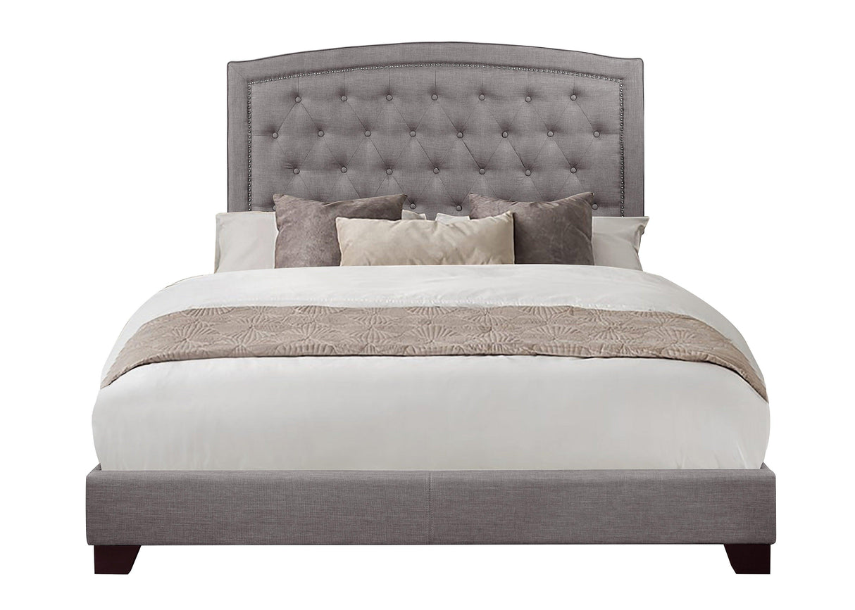 Linda Gray King Upholstered Bed by Homelegance at Eve Furniture