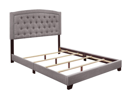 Linda Gray Queen Upholstered Bed by Homelegance at Eve Furniture