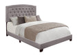 Linda Gray Queen Upholstered Bed by Homelegance at Eve Furniture