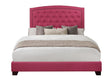 Linda Pink King Upholstered Bed by Homelegance at Eve Furniture