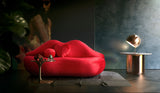 Lips Red Velvet Settee