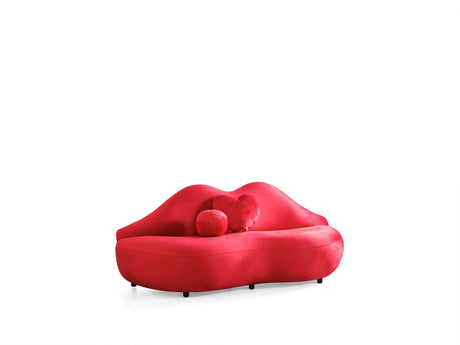 Lips Red Velvet Settee