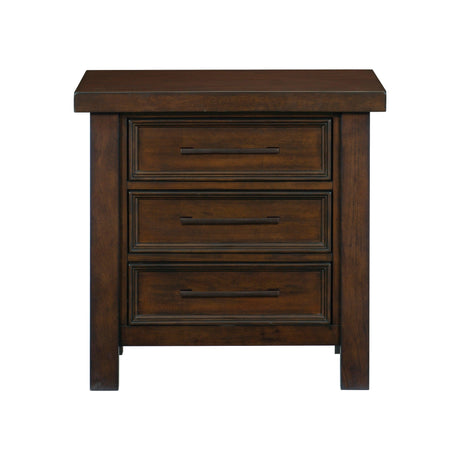 Logandale Brown Nightstand by Homelegance at Eve Furniture